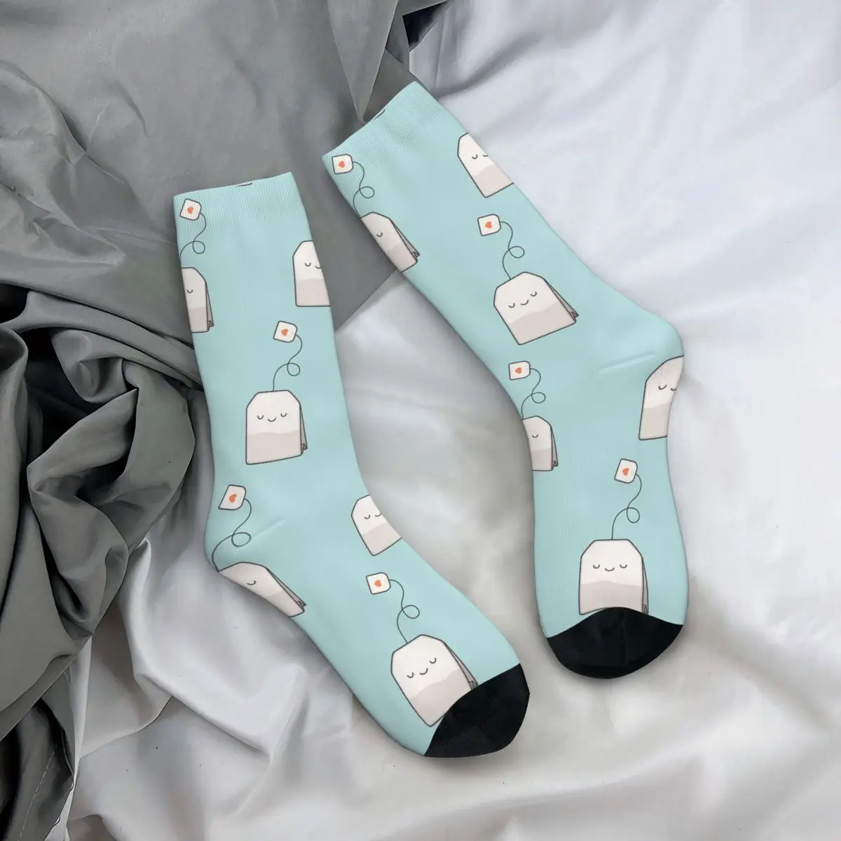 Calcetines de la hora del té para hombre y mujer, medias para exteriores, primavera, verano, otoño e invierno, regalo, novedad