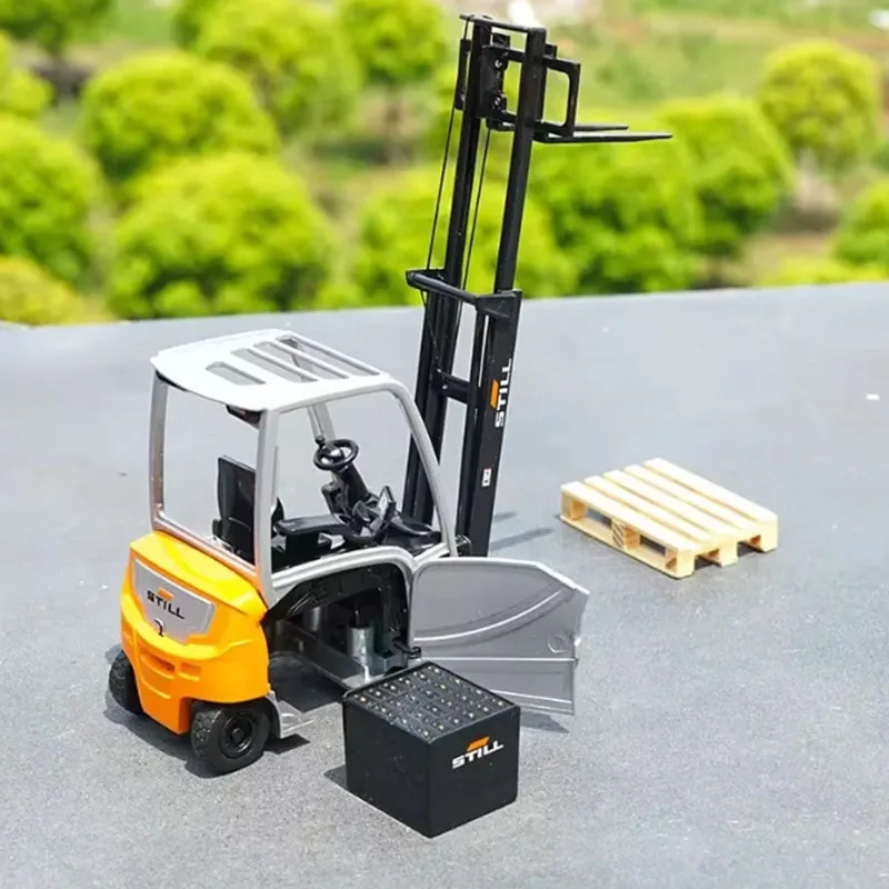 Diecast 1/25 STILL RX20-20 aleación alemana ingeniería modelo de carretilla elevadora juguete para niños presenta exhibición estática regalos de vacaciones Juguetes