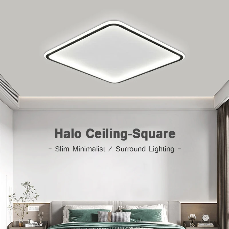 

Round/Square Ultrathin Led Ceiling Light Surface Mounted Panel Lamp AC110-200V for Living Room Kitchen Lighting Decor Fixtures