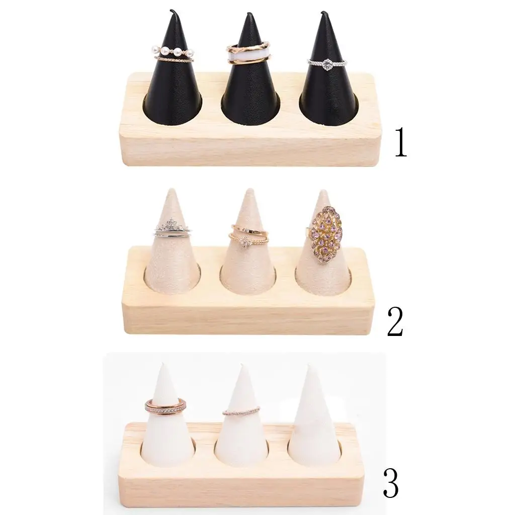 

Премиум 3-кольцевая витрина для пальцев, держатель для ювелирных изделий, витрина для розничного магазина