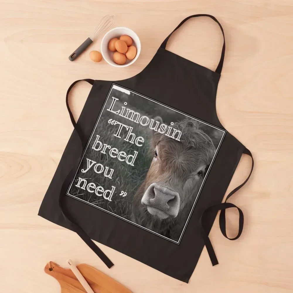 

LIMOUSIN COWS, THE BREED YOU NEED Apron Kitchen Tools Accessories men Kitchenware Kids Apron