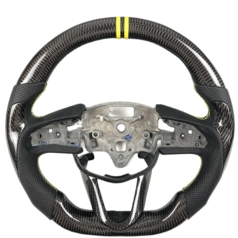 

Car Interior Accessories Carbon Fiber Steering Wheel for Cadillac CT4 CT5 CT6 CTS XTS ATSWithout airbags