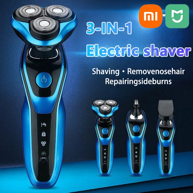 Xiaomi Mijia Electric Shaver Rotary Razor Beard Trimmer Rechargeable Hair Cutting Shaving Machine Clipper For Men Waterproof New