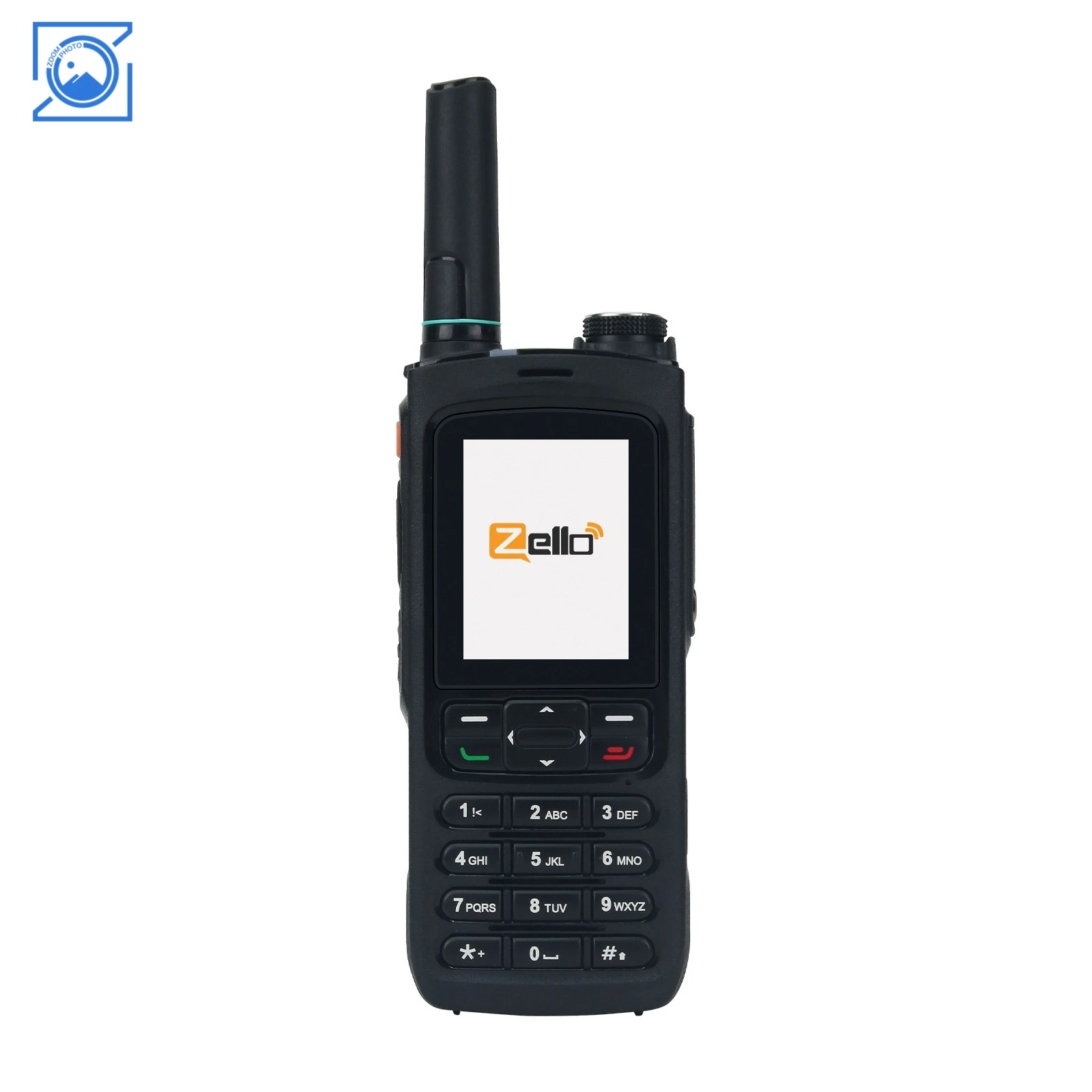 ZELLO POC Walkie Talkie Bluetooth WiFi 4G LTE GPS/Beidou Positioning with 2-inch HD Color Screen for Android 8.1