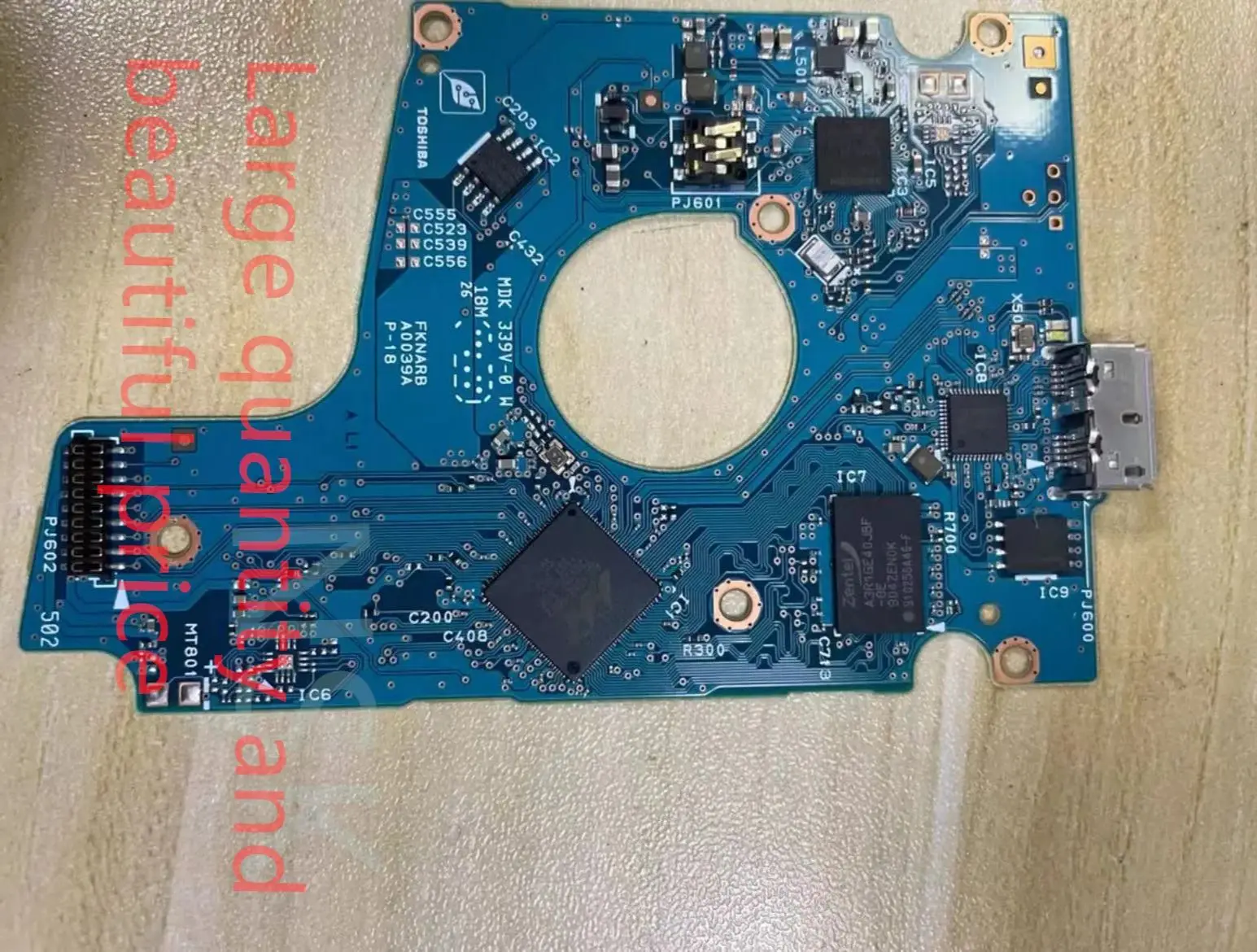 

Оригинальная печатная плата для жесткого диска USB Toshiba G0039A 88i1017 подходит для печатной платы MQ03UBB200 MQ03UBB300