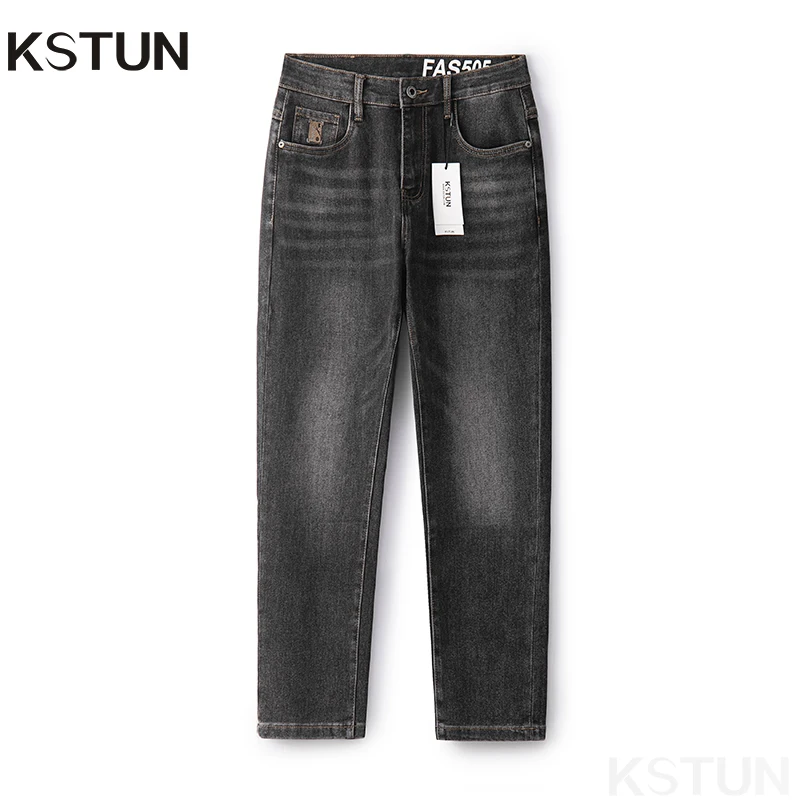 

KSTUN Harem Jeans Men Pants Slim Fit Stretch Grey Denim Pants Man Jeans Streetwear Men's Clothing Trousers Autumn 2024 New Kpop