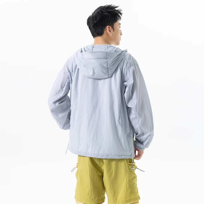 2026 Summer lightweight sun-protective clothing for men - quick-drying sports parka for outdoor cycling with a hood High quality