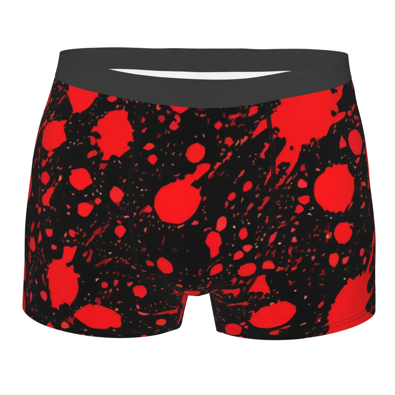 

Red Bloody Men's Underwear Soft Healthy Breathable Boxer Briefs Fashionable Trendy Lines High Quality Casual Sports Men's Briefs