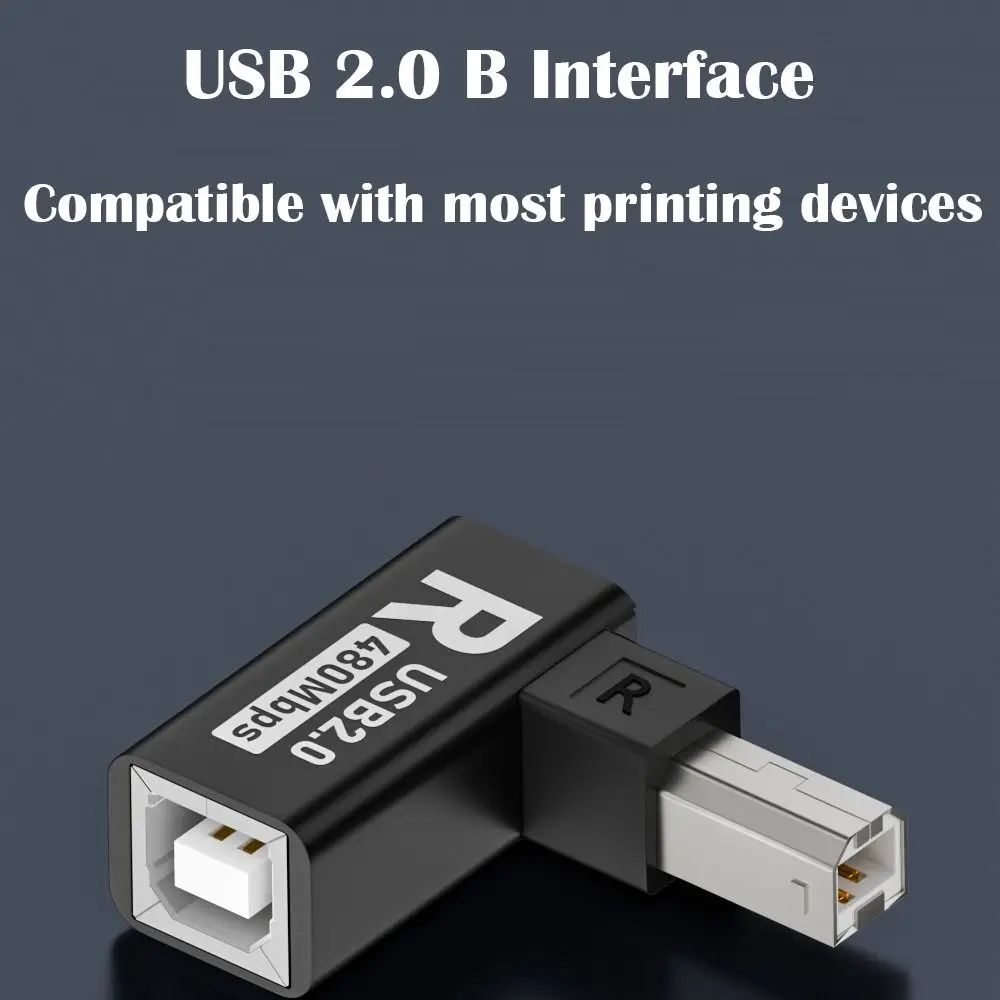 New Female to Male USB-B Adapter Aluminum Alloy Organ MIDI Converter Professional Electric Piano Printer Connector Scanner