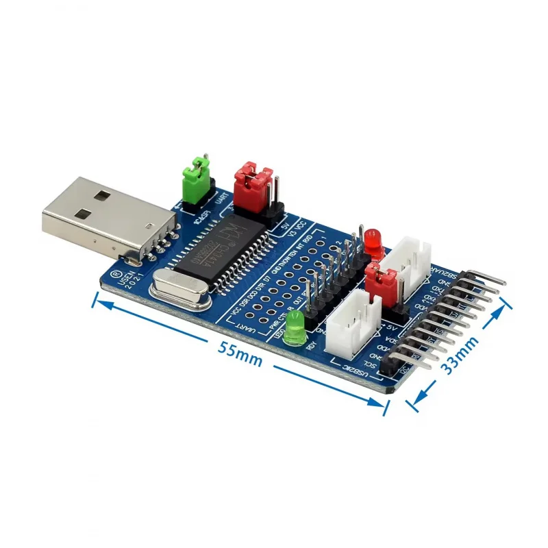 CH341A USBTurnI2C/IIC/SPI/UART/TTL/ISPAdapter EPP/MEMConvertitore porta parallela