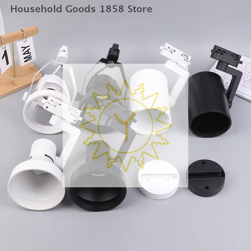 

Кронштейн-держатель для трековых светильников PAR30 LED E27, 2/3 провода, для потолочных ламп, для магазинов одежды, гостиных, коммерческого использования