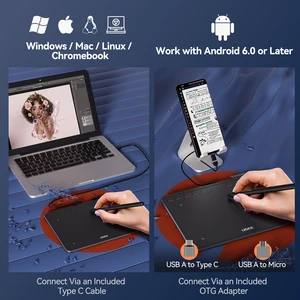 UGEE S640 그래픽 태블릿 6 인치 드로잉 태블릿 디지털 펜 패드 작문 도면 보드 8192 스타일러스 용 안드로이드 Windows Mac 노트북 8 최고의 영업 디지털 패드 - digital4