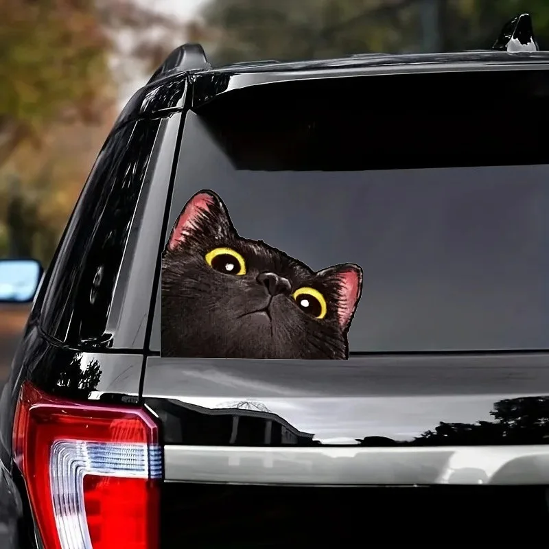 Creative Probe Cat Vinyl Car Stickers, Stickers for Decorating Cars, Motorcycles, Helmets, and Laptops
