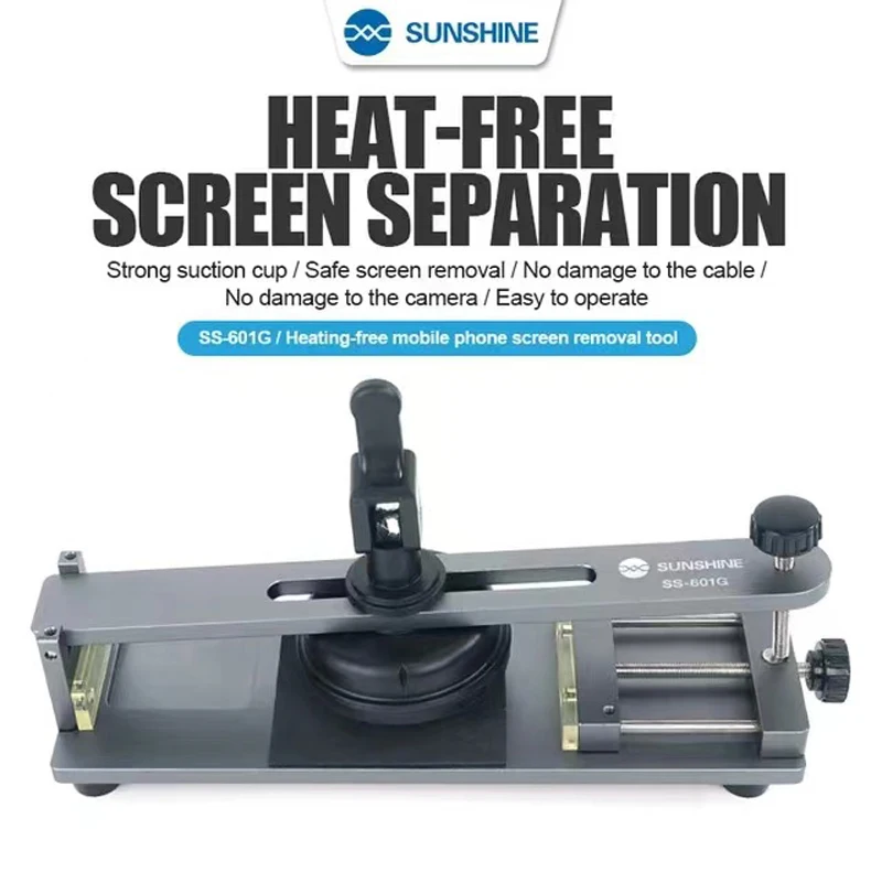 

Sunshine SS-601G Universal LCD Screen Repair Separator Free Heating Fixture IOS Android Clamping Screen Back Cover Removal