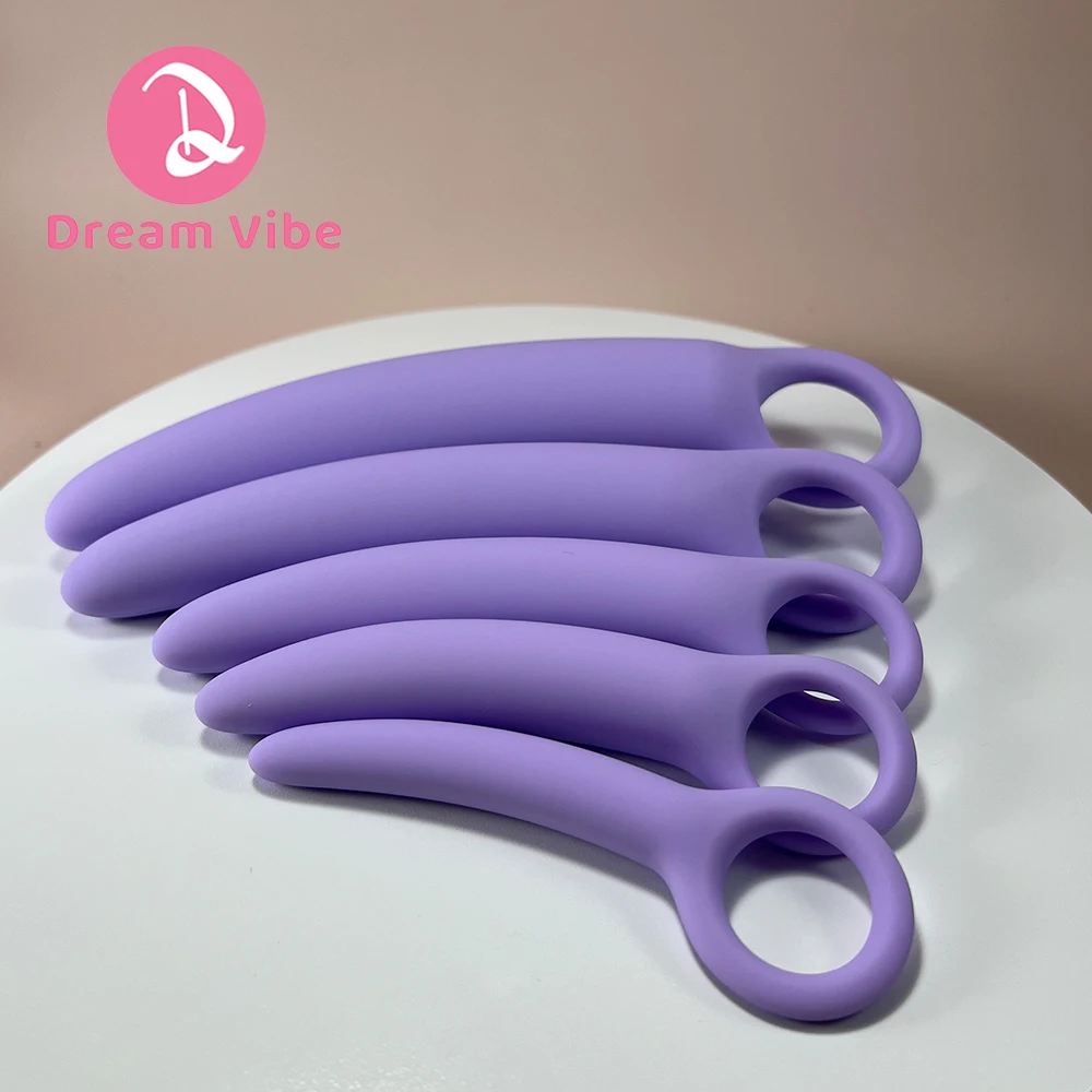 Silicone Vaginal Dilator Set for Gradual Dilation Sexual Health Trainer Penetration Probe Sex Toy Woman Men Anal Plug Training