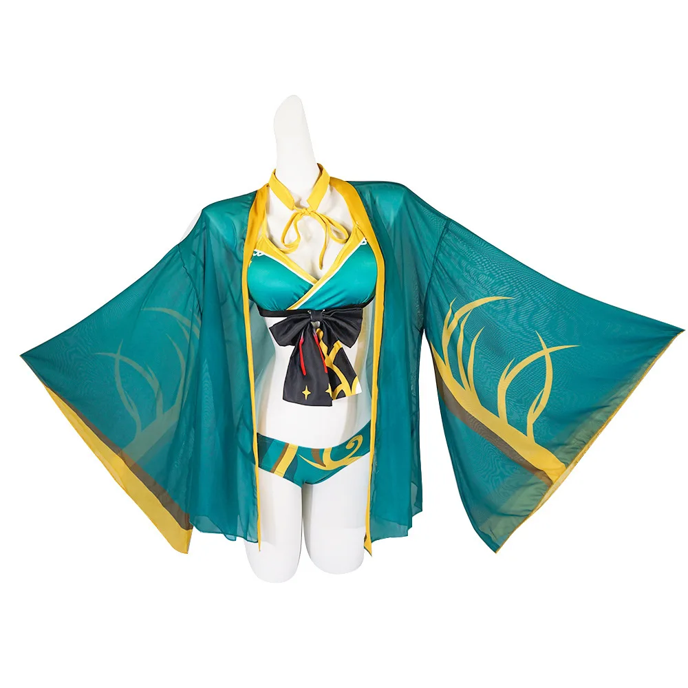 

Genshin Impact Gorou Female Cosplay Costume, Miss Xina Gorou Swimsuit Cosplay Outfit