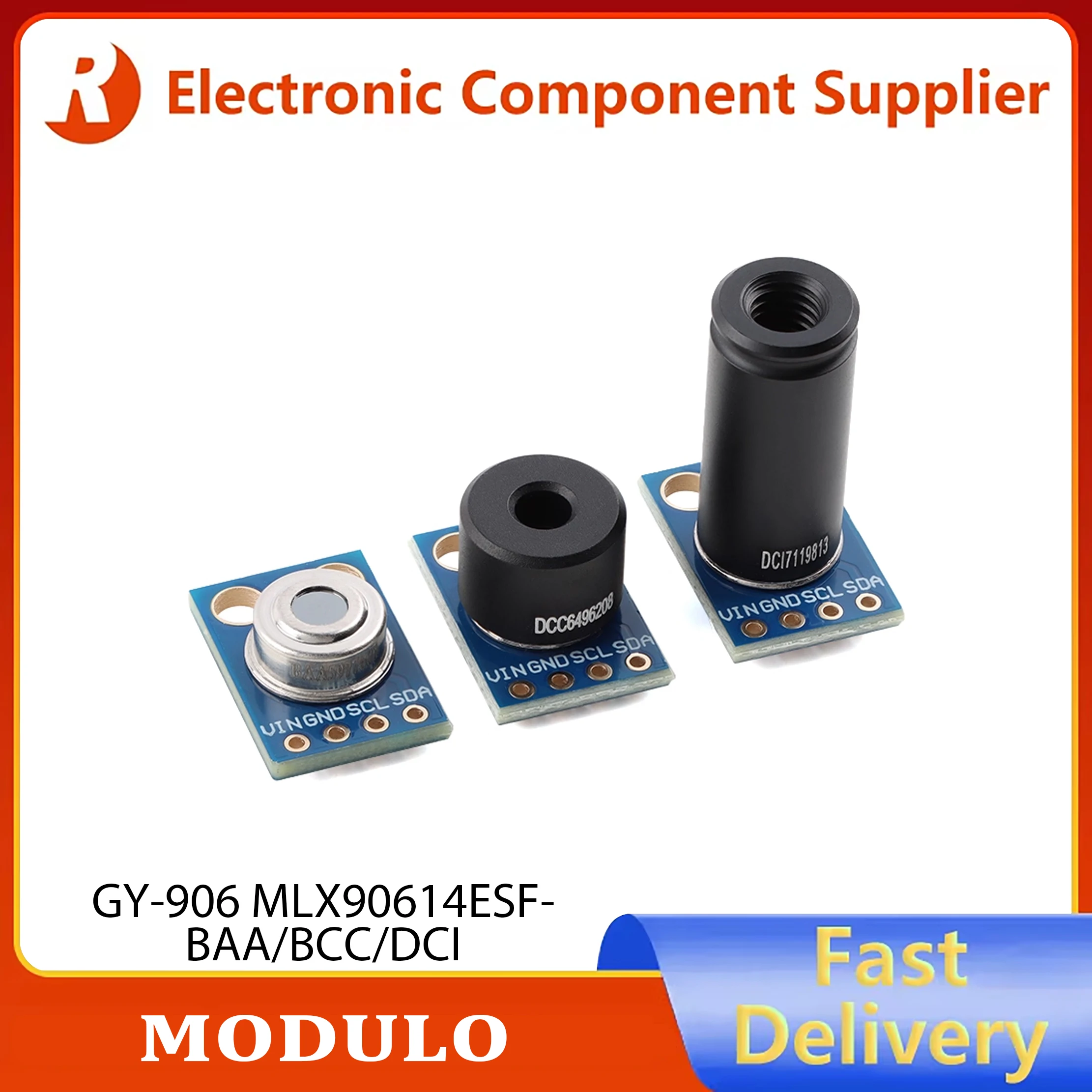 1 Uds GY-906-BAA/BCC MLX90614ESF nuevo MLX90614 módulo Sensor de temperatura sin contacto Compatible MLX90614-DCI en stock