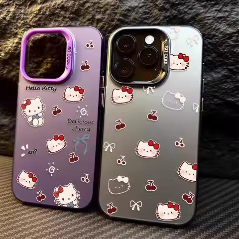 Lovely Hello Kitty Case for Samsung Galaxy S25 FE Note 20 S21 Plus S24 Ultra S23 S22 A56 A36 A26 5G A16 A06 4G Shockproof Cover