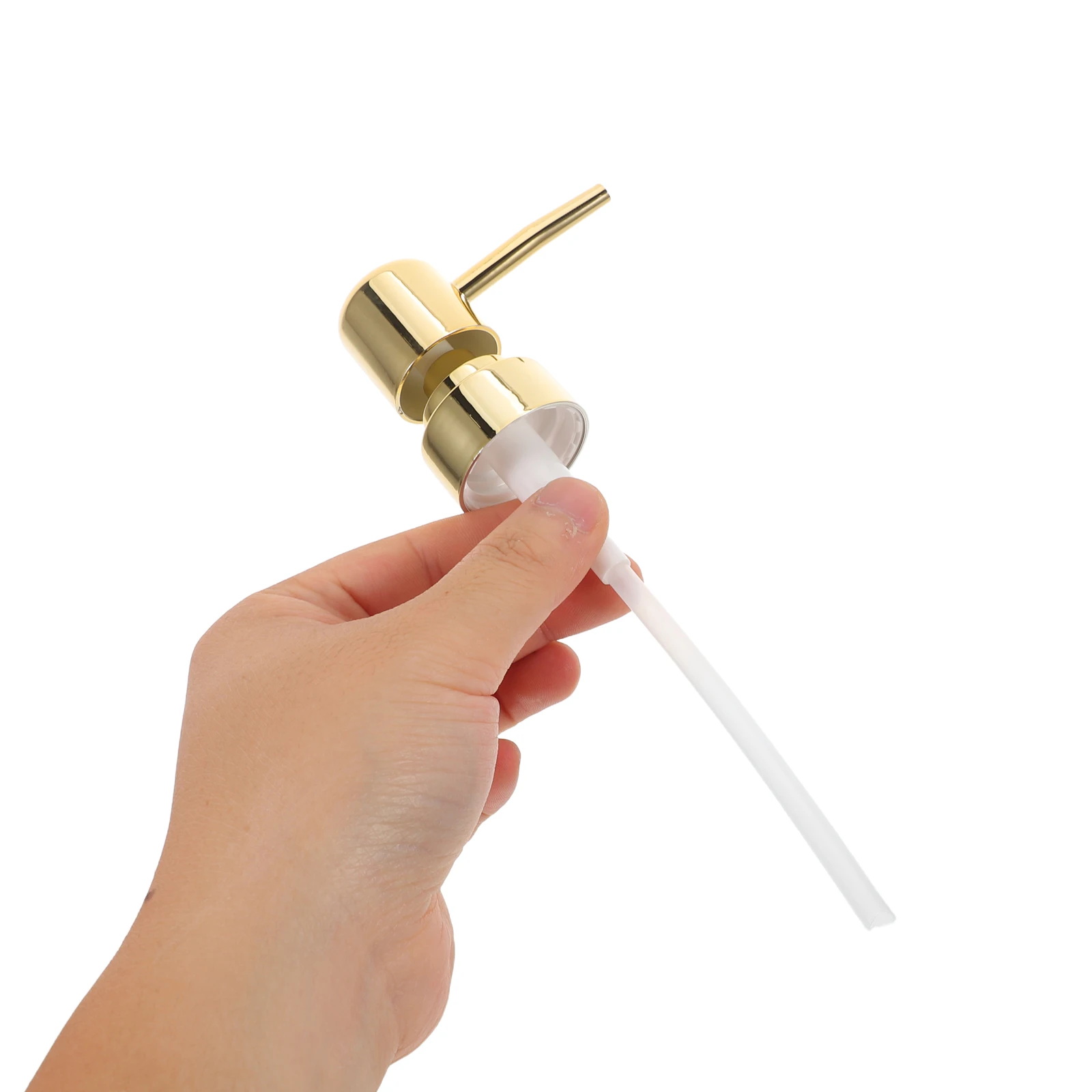 

8Pcs Gold Soap Dispenser Pump Replacement Double Layer Plastic Lotion Pump 28mm Neck Size for Bathroom Kitchen Shampoo Hand Soap