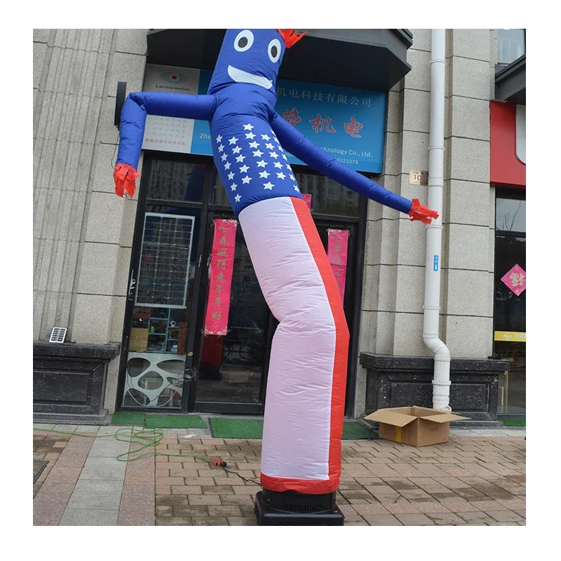 Outdoor Giant Inflatable Air Dancers Low Noise Sky Road Advertising Inflatable Signs with Electric Blowers