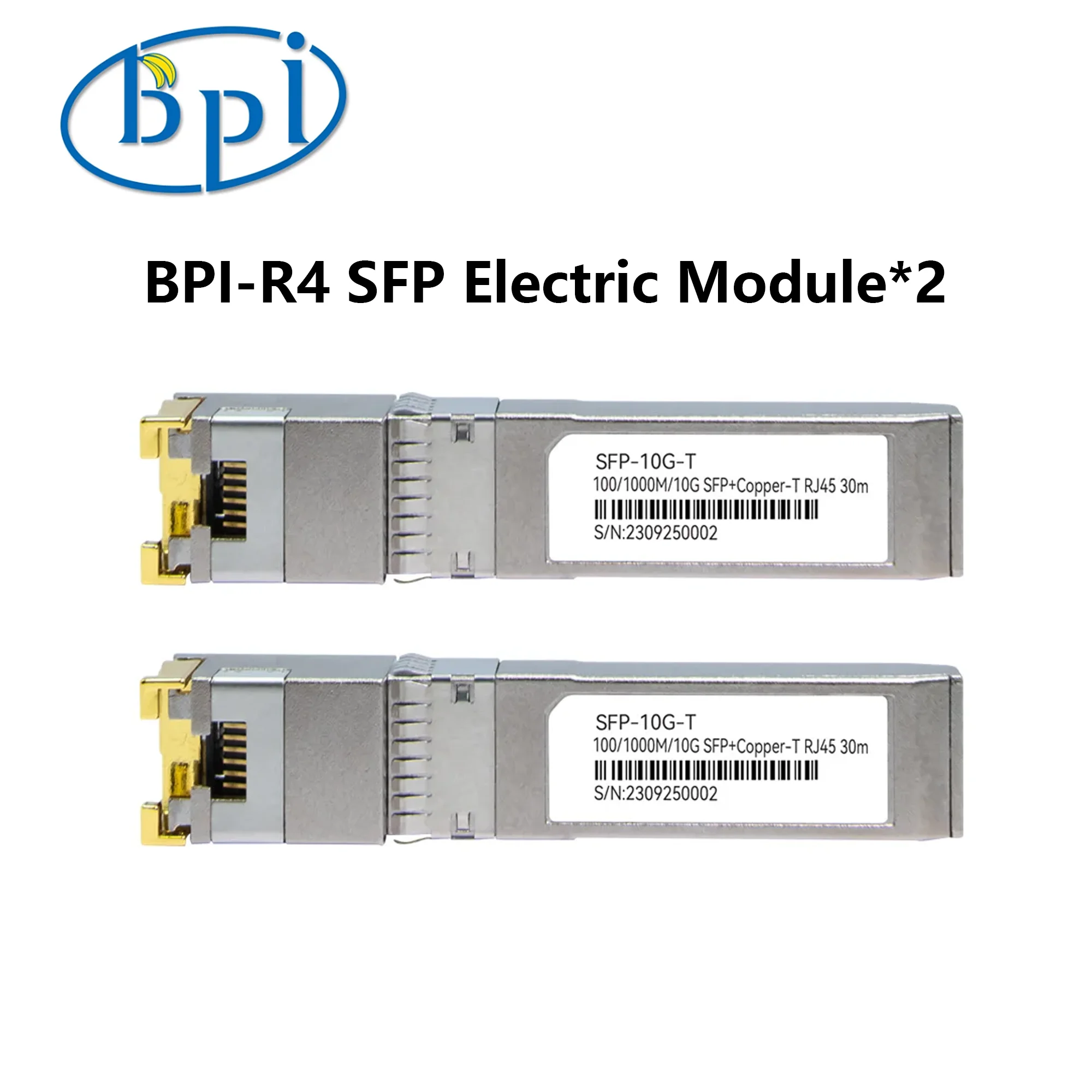 Электрический модуль Banana Pi BPI-R4 SFP-10G-T, совместимый с маршрутизационной платой BPI-R4 100/1000M/10G SFP+Mopper-T