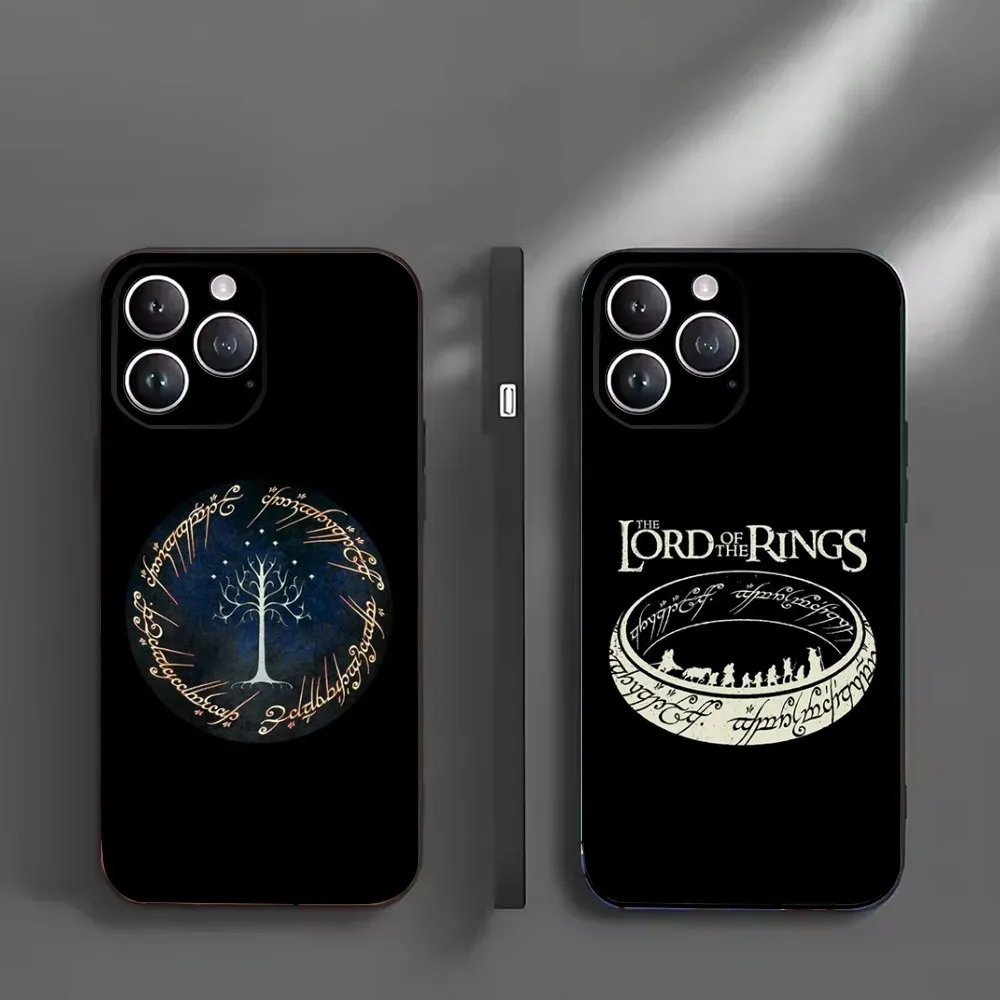 

Movie The L-Lord Of the R-Rings Phone Case For iPhone16,15,14,13,12 Mini 11 Pro XR,X,XS,MAX 7,8 Plus Silicone Cover Soft Black