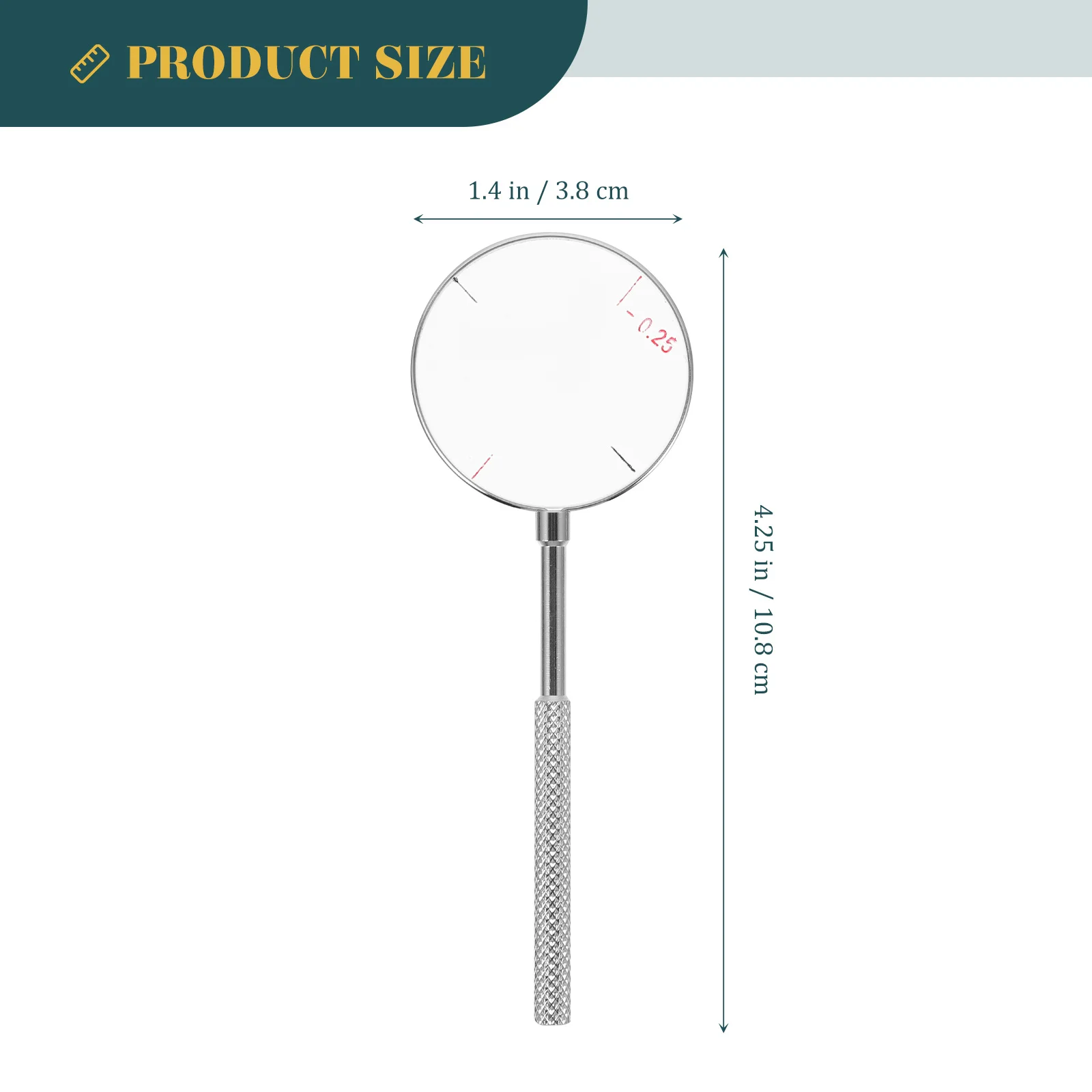 

2pcs Cross Cylinder Lens Tool 0.25/0.5 Diopters Optical Instruments For Optometry 70Mm Handle Teaching Equipment Test Tool