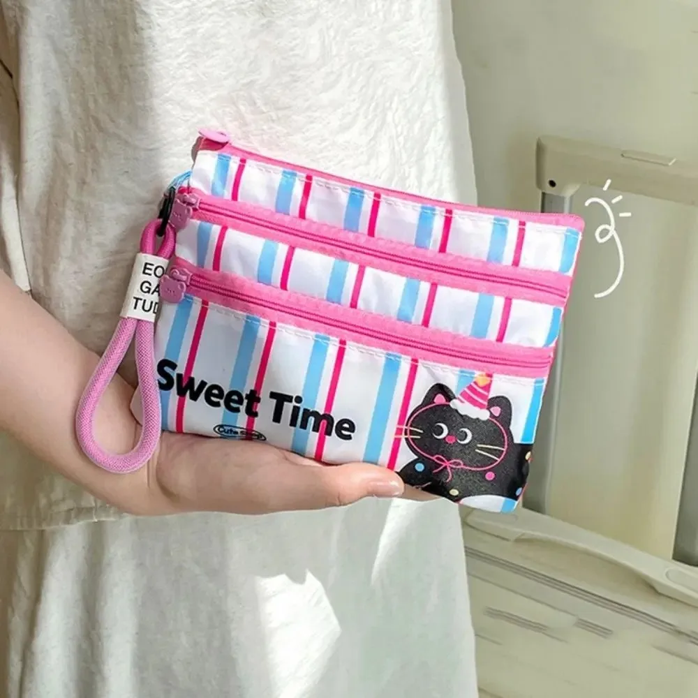 Borsa portaoggetti portatile per carta d'identità carina Borsa per biglietti aerei leggera e impermeabile Custodia protettiva di dimensioni compatte Porta passaporto per le vacanze