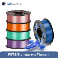 ANYCUBIC PETG PLA Transparent 3D Printer Filament Multicolor 1.75mm 3D Printer Filament For Kobra 3 Combo S1C FDM 3D Printer
