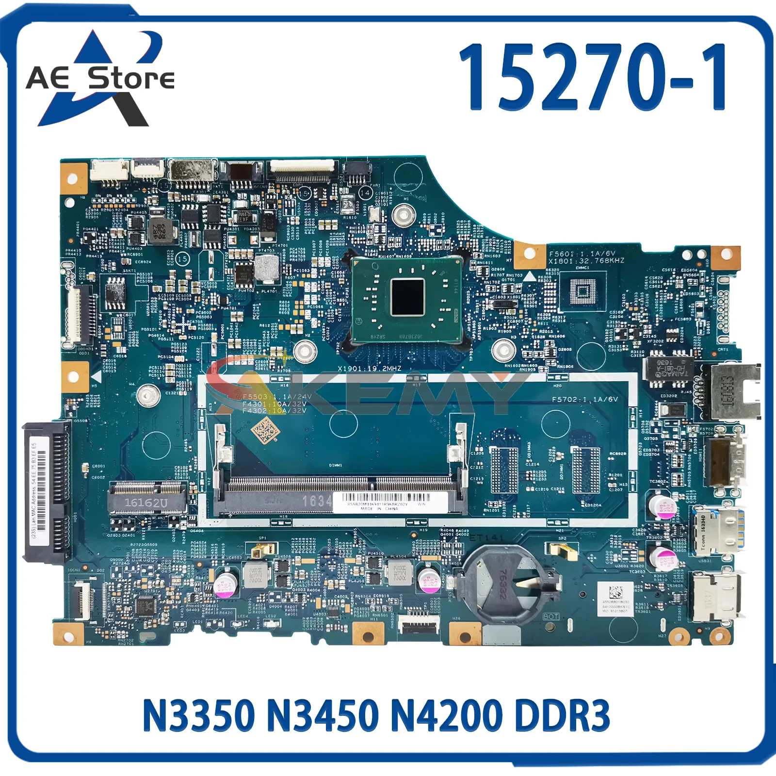 

AE 15270-1 Mainboard For Lenovo 110-14IAP V110-14IAP LV114A 448.08A03.0011 Laptop Motherboard With cpu N3350 N3450 N4200 DDR3