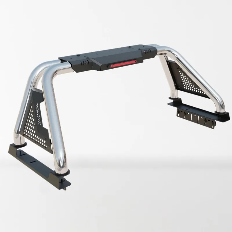 

Sport Bar Roll Bar Silver Stainless Steel Fit F-150 /Ram1500 /Tundra/Sierra 1500/ Silverado 1500/ Titan