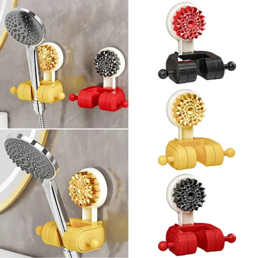 

New No Punch Suction Cup Showerhead Holder Wall Mounted Movable Showerhead Bracket Adjustable Handheld Sprayer Support
