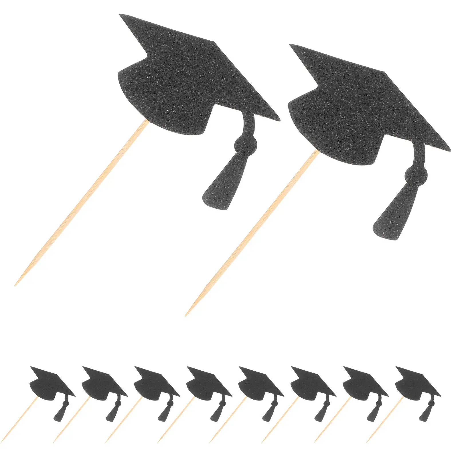 

Graduation Season Cake Decoration Cap Topper Table Decorations Toppers Vase Cocktail Picks Bachelor Hat Cupcake