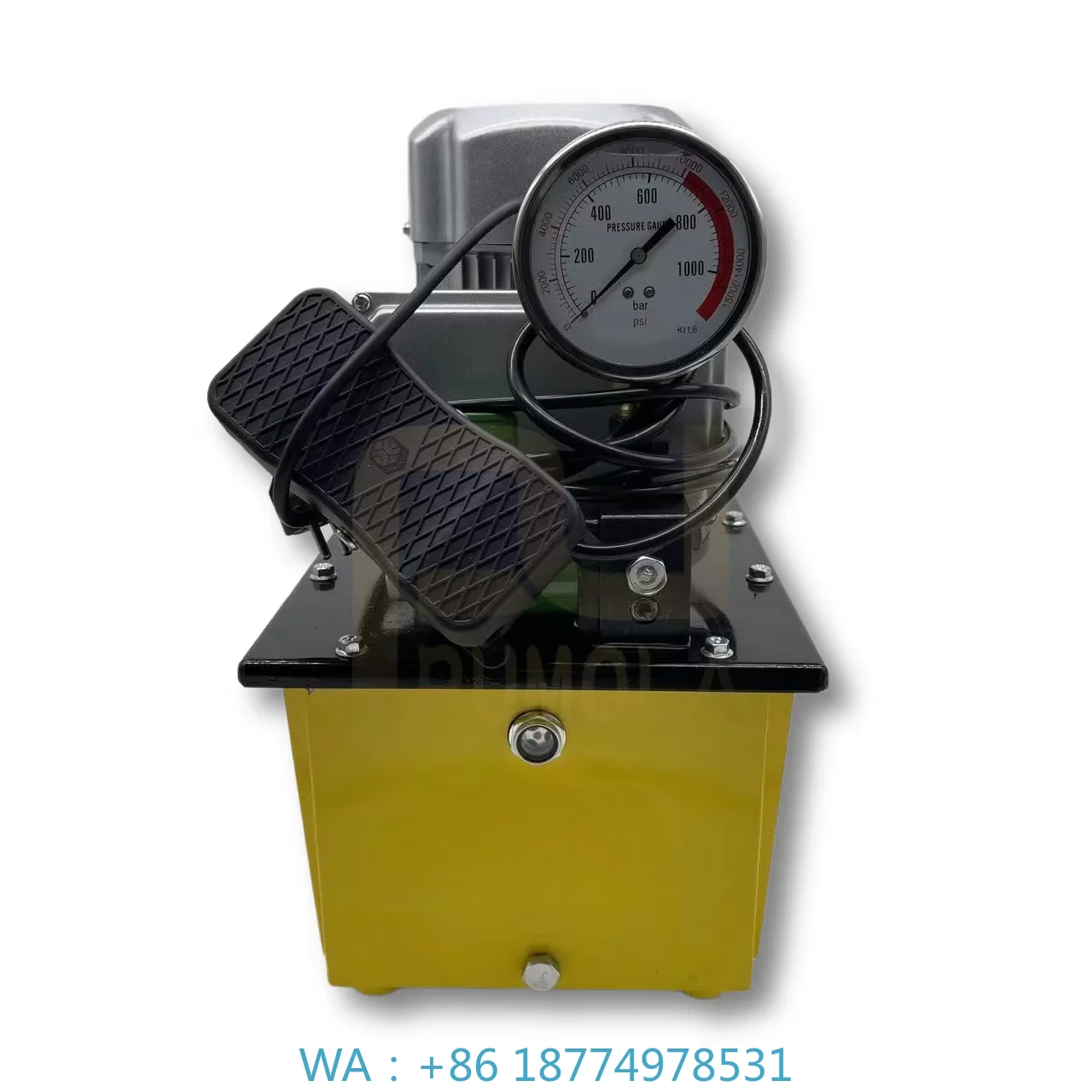 Portable Single‑Action Hydraulic Pump 10000Psi Pressure 8 Liters Power Pack for Industrial Working Application