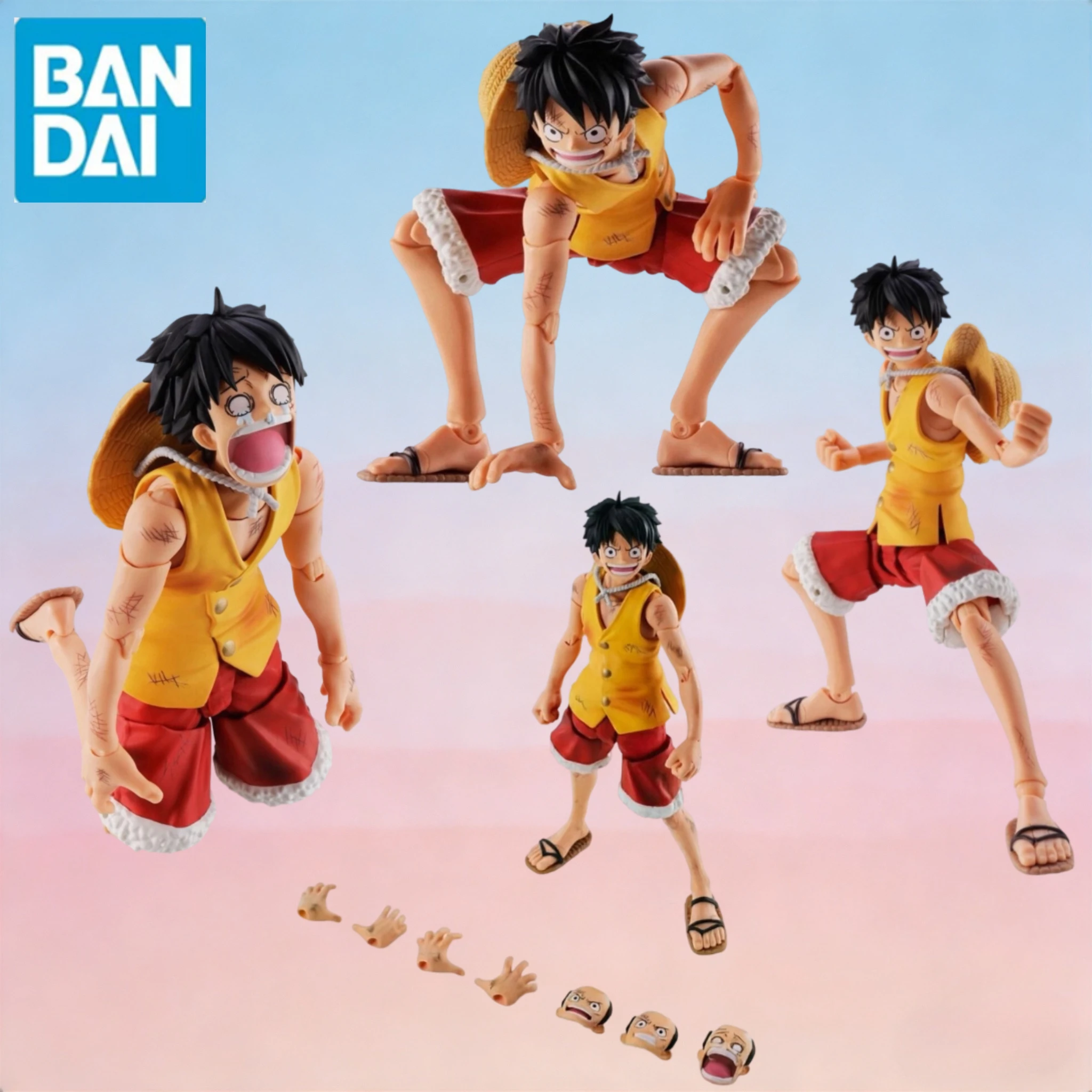 

В наличии: Коллекционная фигурка Bandai SHF One Piece Monkey D. Luffy (версия с повреждениями после битвы на Саммите), масштаб 1/12, модель для коллекционирования, подарок