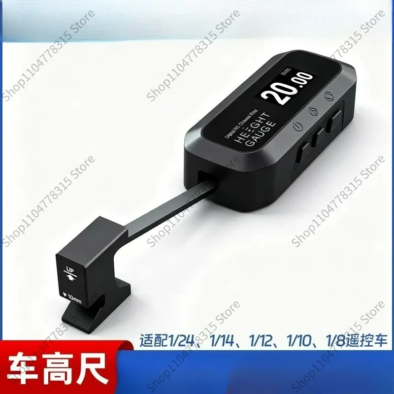 For Digital RC Ride Height Gauge, Electronic Chassis Height Measuring Tool for RC Car Model