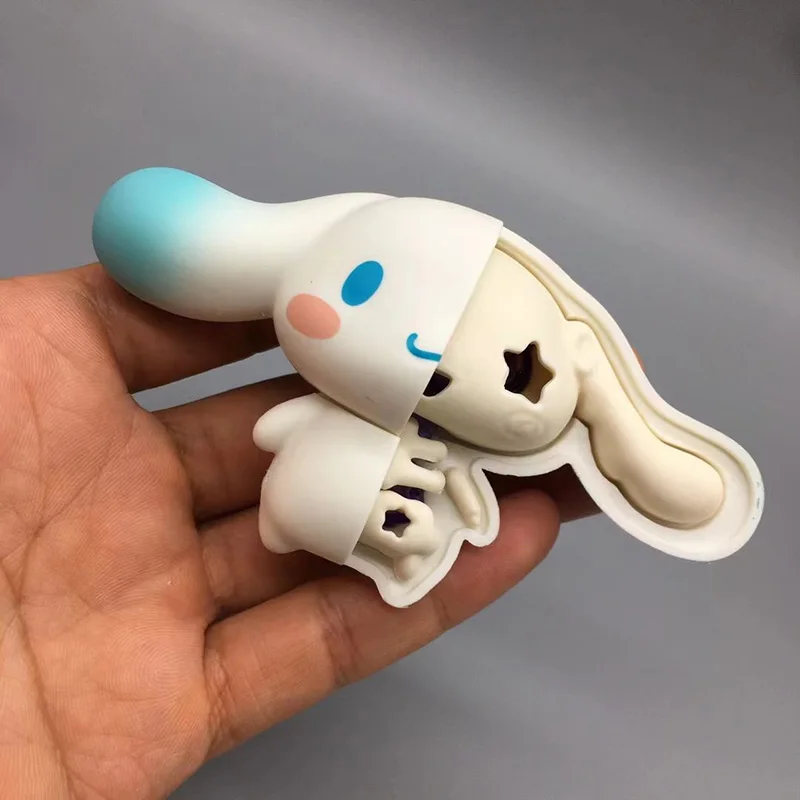 Olá Kitty Half Bone dos desenhos animados, Kuromi Cinnamoroll, Periférico Criativo, Bonito Desktop, Kawaii Sanrio Brinquedos engraçados, Presente de aniversário