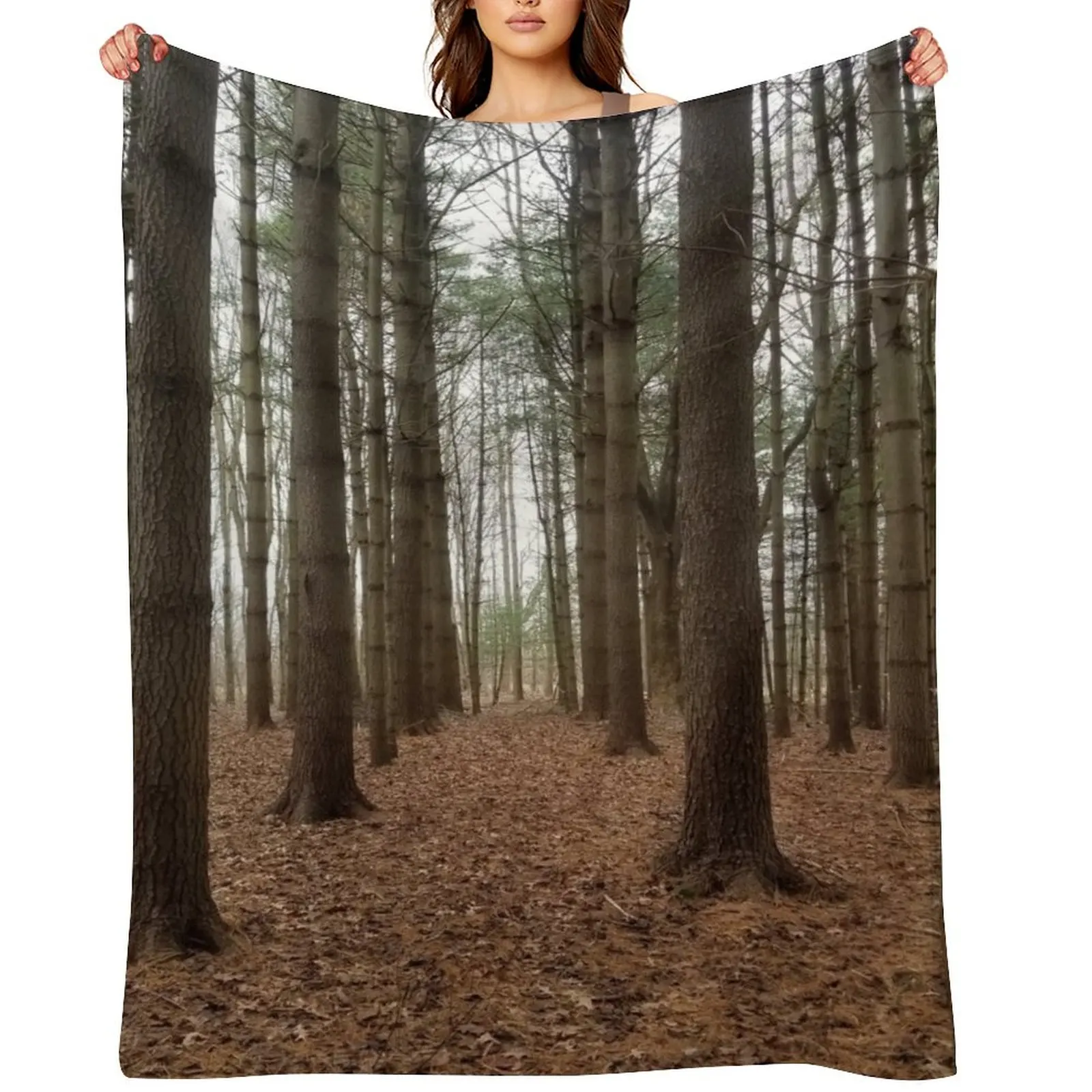 

Pine Forest Throw Blanket cosplay anime Travel For Sofa Thin Blankets Sofas Of Decoration Blankets