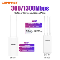 Comfast AX1300 Mesh Outdoor Wireless Router Access Point 2.4&5.8G Gigabit WiFi Router AP Repeater Extender LongRange Mesh Router