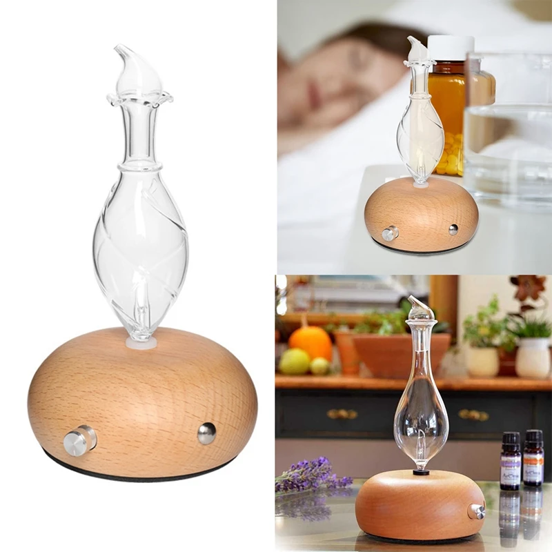 

Glass Diffuser Essential Oil Spray Fragrance Instrument Solid Wood Creative Cold Fragrance Instrument Atomizer