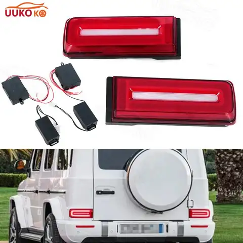 메르세데스 W463 G 클래스 G500 G550 G55 G63 AMG 1999-2018 기존 LED 방향 지시등 테일 라이트 브레이크 램프로 변환