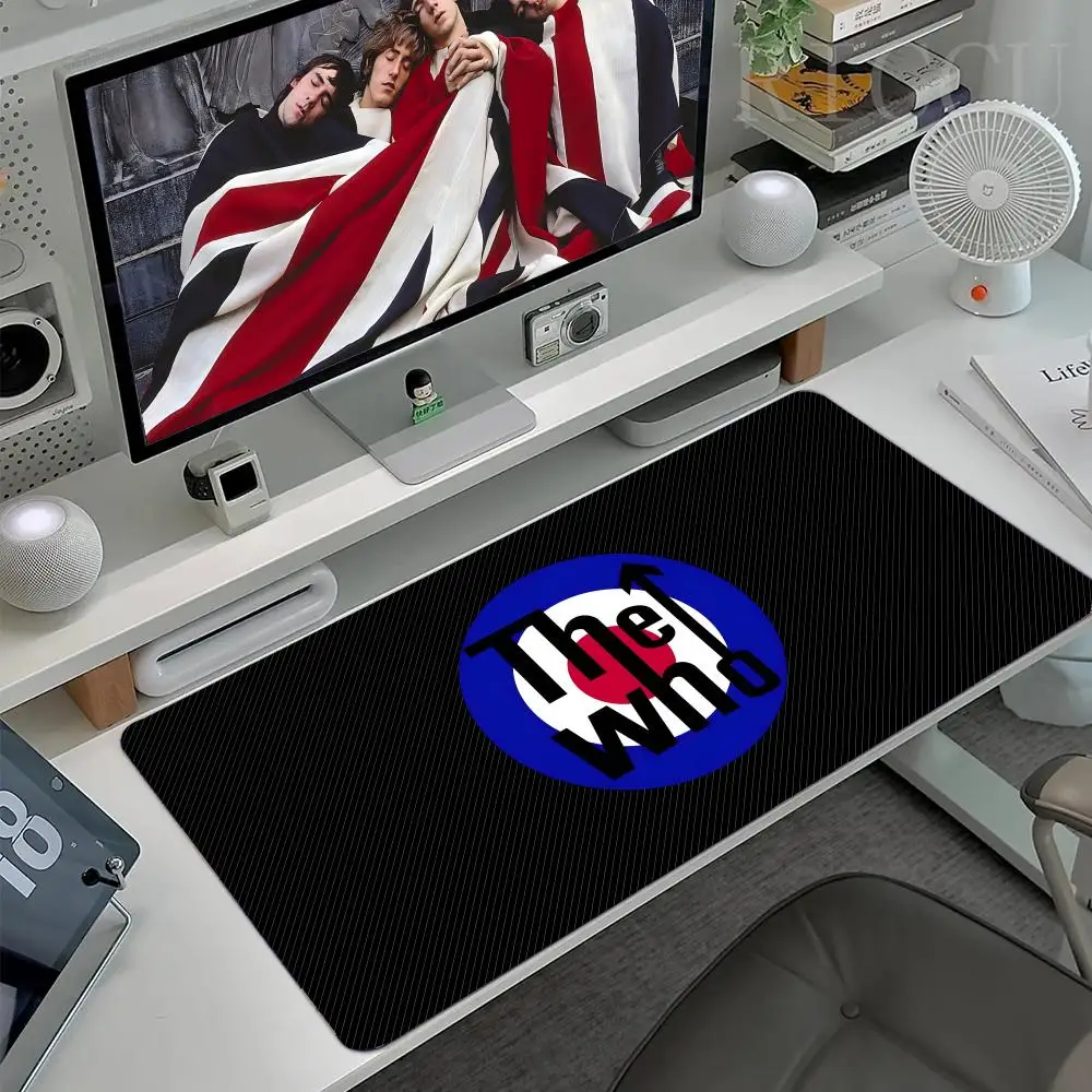 

Коврик для мыши The Who, большой игровой коврик для мыши с защитой по краям, утолщенный коврик для компьютерной клавиатуры, настольный коврик