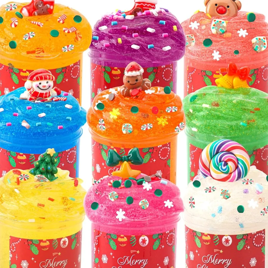 الوحل تقويم القدوم 2025 24 يوما من عيد الميلاد كاملة جامبو كريستال واضح الوحل عدة العد التنازلي التقويم لمتعة عطلة NonSt #3