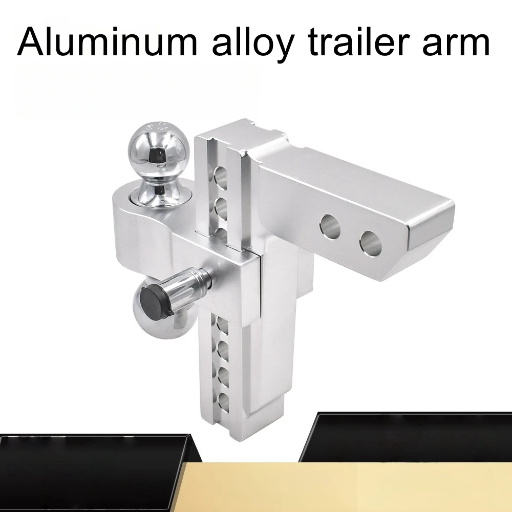 

Aluminum alloy tow bar with multi-hole adjustable tow hook, off-road vehicle accessory, double ball tow bar
