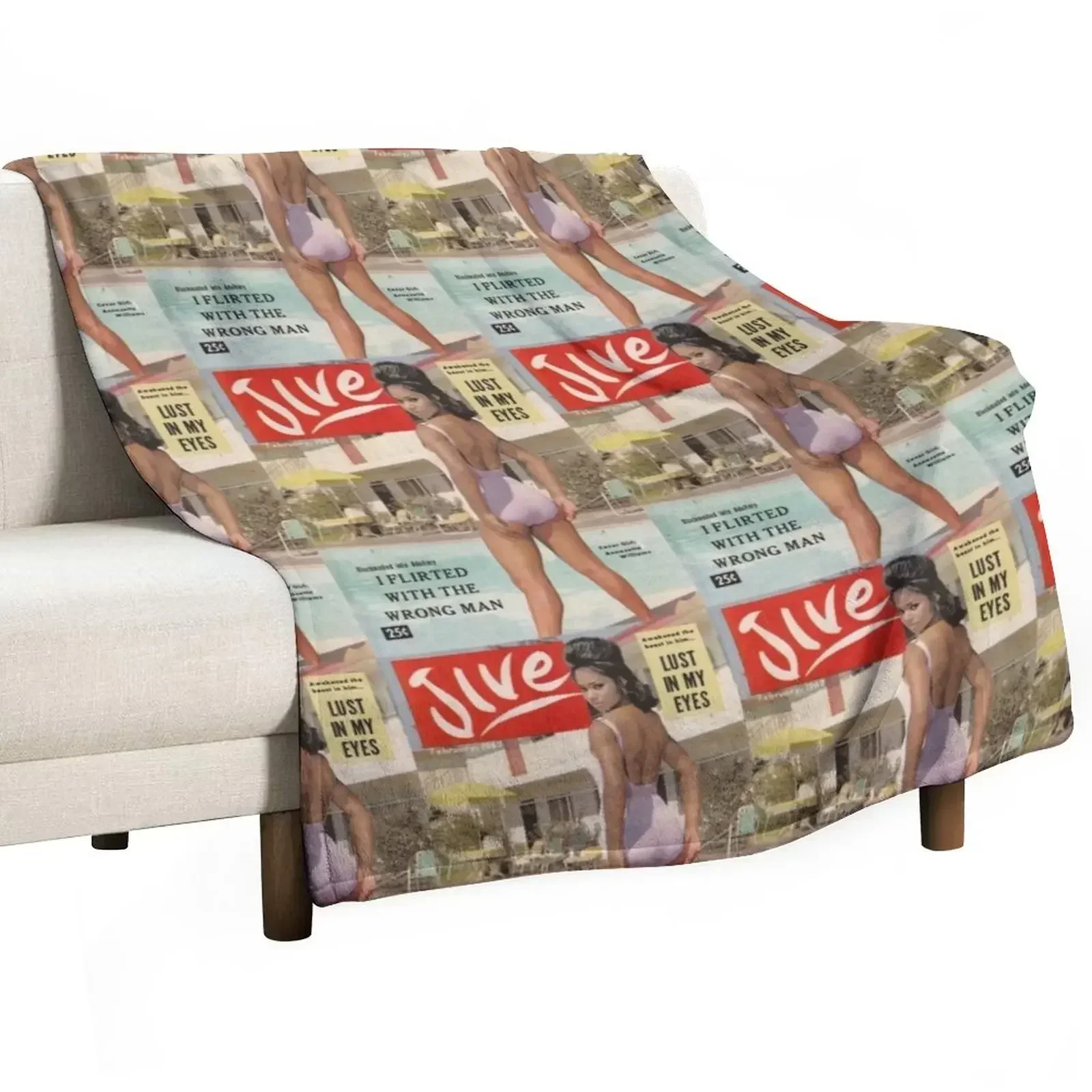 

Jive Cover Girl Throw Blanket Vintage blankets ands valentine gift ideas Loose Blankets