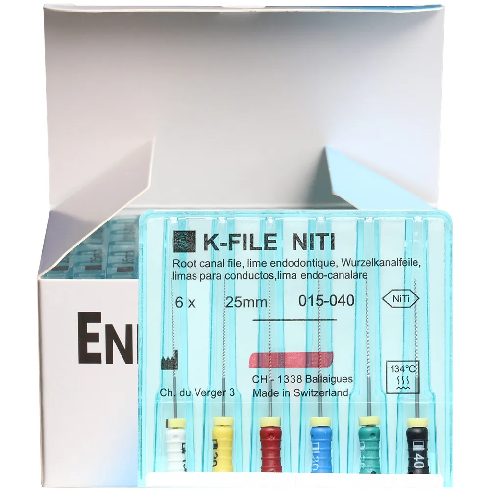 10 Packs/Box 21/25/31mm K-FILE H-FILE K-REAMER NITIFLEX NiTi Flexible Dental Endo Root Canal Files Hand Use Endodontic Tools