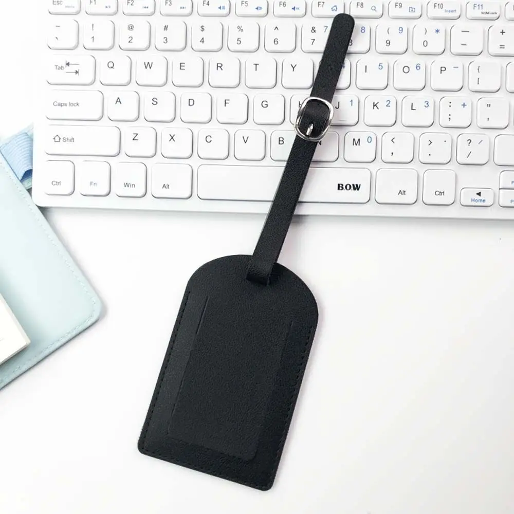 

Soft Airplane Check-in Handbag Label PU Leather Travel Accessories Luggage Tag Airplane Suitcase Tag Boarding Pass