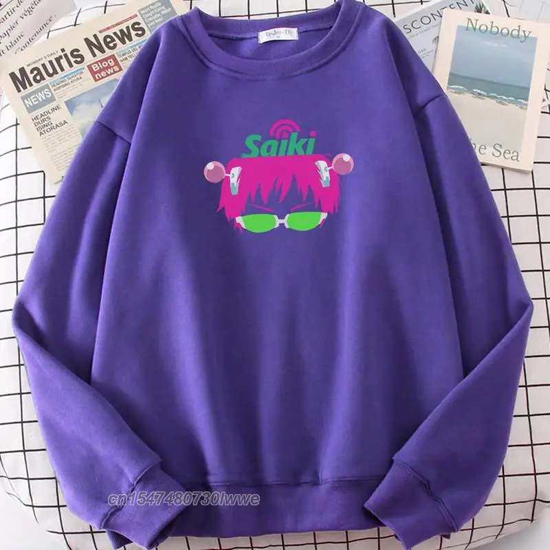 

Hot Sale Saiki Kusuo Cartoon Designer Mens Sweatshirt Thermal Vintage Tracksuit Soft Brand Hoodies Oversized Casual Men's Hoodie