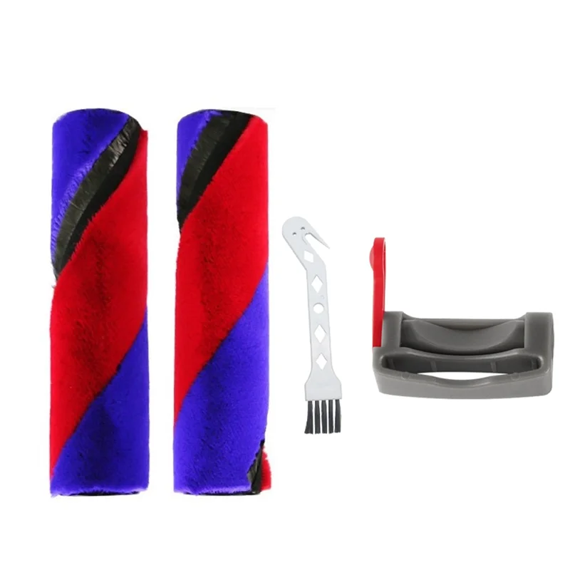 

A65Z 2PCS Main Brush+Switch Lock For DYSON SV21 MICRO/SV19 OMNI-GLIDE Vacuum Cleaner Double Roller Brush Soft Velvet Roller Brus
