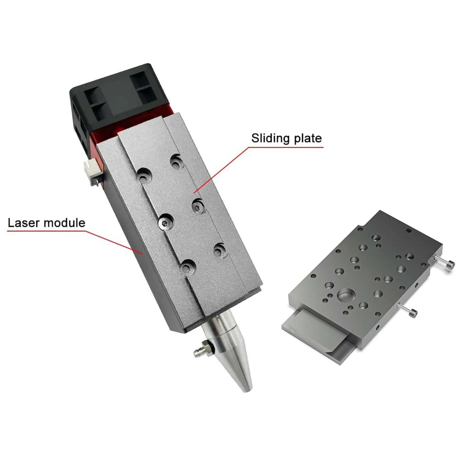 ZBAITU modulo Laser testa supporto di montaggio fisso Base staffa regolabile per incisore CNC taglio parti di macchine per la lavorazione del legno